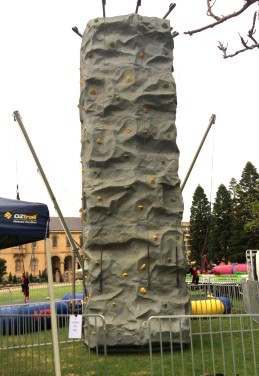 Rock Wall Climb & 3 way Bungee Trampoline